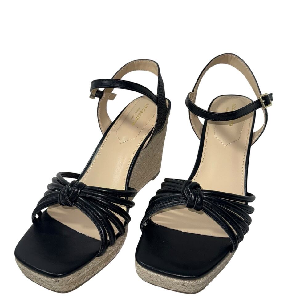 Liz Claiborne Women's Marcos Wedge Sandals in black Size 9.5M - Picture 5 of 16